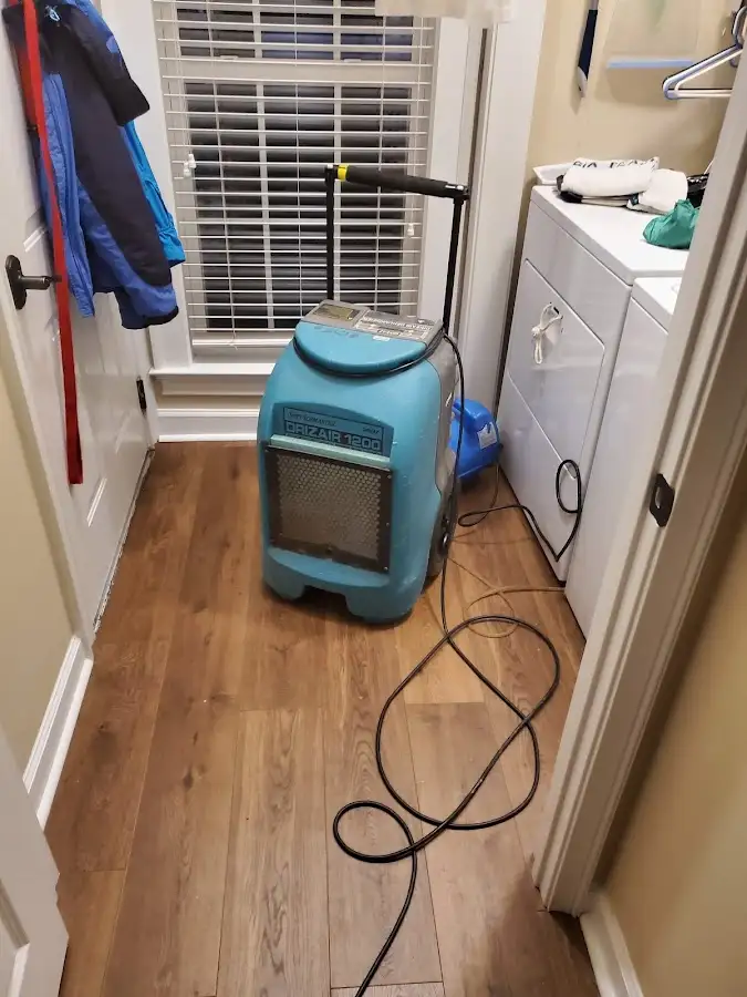 Commercial dehumidifier deployed for Flood Damage Cleanup in Haddon Heights